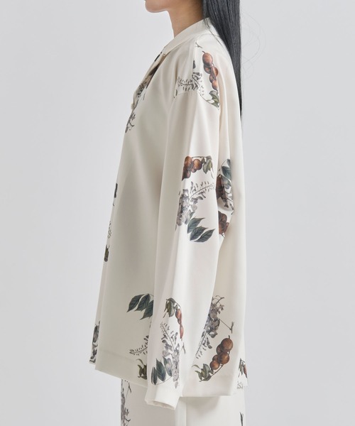 louren(ローレン )の「《ZOZOTOWN限定》【Louren/ローレン】botanical open collar shirts/ボタニカル柄オープンカラーシャツ/ブラウス(シャツ/ブラウス・レディース・アイボリー・FREE)」の6枚目の写真