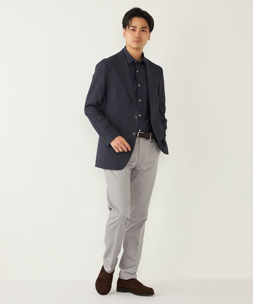 SHIPS Colors（シップス カラーズ）の「SHIPS Colors:SMART TECH(R) ノーアイロン ワイドカラー シャツ（ビジネスシャツ・メンズ・ホワイト/ネイビー/ブルー・38/39/40/41/42/37）」の13枚目の写真
