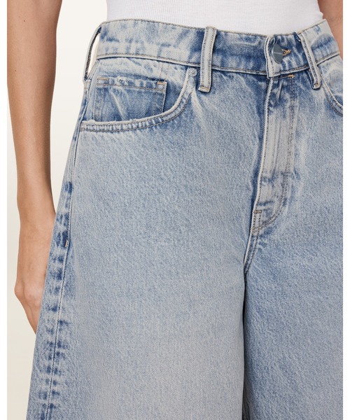 ALLSAINTS（オールセインツ）の「LOUIE WIDE LEG SHORTS | LOUIE ワイド レッグ ショーツ（デニムパンツ・レディース・ライトインディゴブルー・24/26/25）」の4枚目の写真