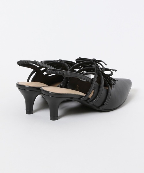 mysty woman(ミスティウーマン)の「リボンミュール 492310(パンプス・レディース・ブラック/ゴールド・MEDIUM/LARGE)」の5枚目の写真