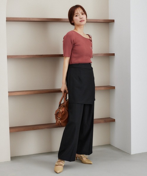 mysty woman(ミスティウーマン)の「リボンミュール 492310(パンプス・レディース・ブラック/ゴールド・MEDIUM/LARGE)」の21枚目の写真