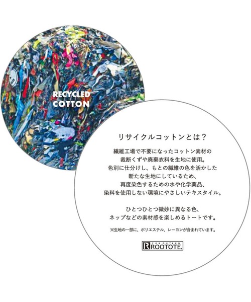 ROOTOTE（ルートート）の「ルートート / SN.デリ.メルシー-D（トートバッグ・レディース・サックスブルー/ブラック/ピンク/グレー/イエロー/ベージュ・FREE）」の17枚目の写真