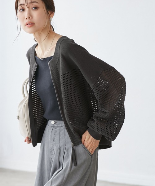 emur/エミュール】メッシュニットブルゾン（ブルゾン）｜ROPE' PICNIC