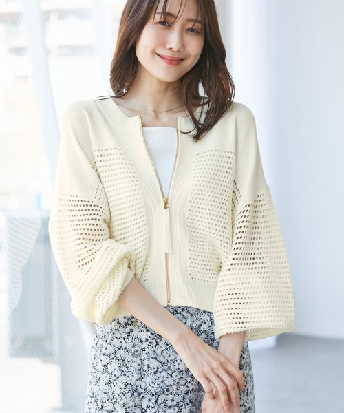 emur/エミュール】メッシュニットブルゾン（ブルゾン）｜ROPE' PICNIC