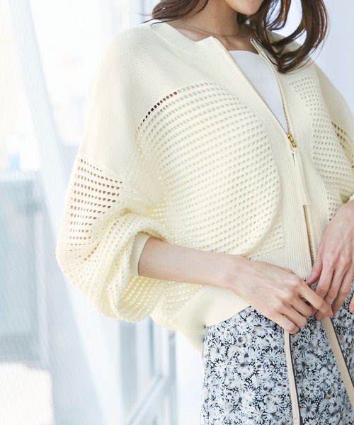 emur/エミュール】メッシュニットブルゾン（ブルゾン）｜ROPE' PICNIC