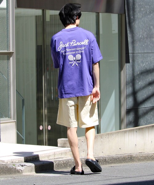JACK PURCELL（ジャックパーセル）の「【Jack Purcell/ジャックパーセル】コーマ天竺 バックプリント グラフィックTシャツ（Tシャツ/カットソー・メンズ・ホワイト系その他2/ホワイト系その他4/ホワイト系その他5/ブルー系その他2/グレー系その他/ホワイト系その他3/ブルー系その他/グレー系その他2・S/M/L）」の9枚目の写真