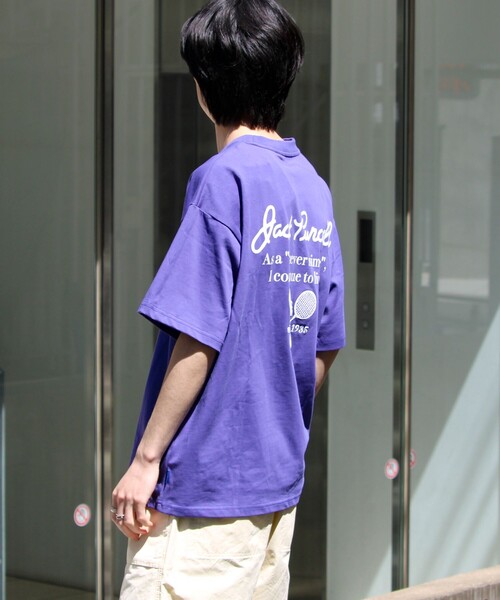 JACK PURCELL（ジャックパーセル）の「【Jack Purcell/ジャックパーセル】コーマ天竺 バックプリント グラフィックTシャツ（Tシャツ/カットソー・メンズ・ホワイト系その他2/ホワイト系その他4/ホワイト系その他5/ブルー系その他2/グレー系その他/ホワイト系その他3/ブルー系その他/グレー系その他2・S/M/L）」の11枚目の写真