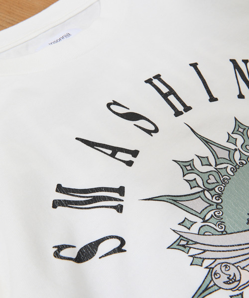 Insonnia PROJECTS(インソニアプロジェクト)の「Insonnia Projects インソニアプロジェクツ / ALTITUDE NOT ATTITUDE TEE The Smashing Pumpkins スマッシング・パンプキンズ グラフィックプリントビッグシルエットTシャツ バンドT スマパン / IP-TSP-011(Tシャツ/カットソー・メンズ・ブラック/ホワイト・0/1/2/3)」の10枚目の写真