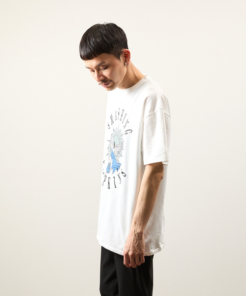 Insonnia PROJECTS(インソニアプロジェクト)の「Insonnia Projects インソニアプロジェクツ / ALTITUDE NOT ATTITUDE TEE The Smashing Pumpkins スマッシング・パンプキンズ グラフィックプリントビッグシルエットTシャツ バンドT スマパン / IP-TSP-011(Tシャツ/カットソー・メンズ・ブラック/ホワイト・0/1/2/3)」の13枚目の写真