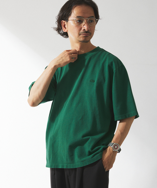 週末値下げ　ラコステ カノコシャツ　サイズ　38 Lacoste セール】【別注】LACOSTE / バッジ カノコ Tシャツ（Tシャツ