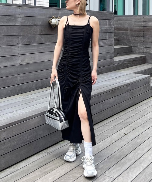 SPIRAL GIRLスウェットワンピース MLB】ワッペン刺繍ロゴブークレニットワンピース BACK TO THE