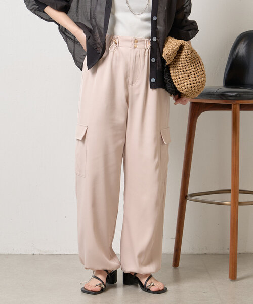 Jena espace merveilleux（ジェナ　エスパスメルヴェイユ）の「トロミパラシュートパンツ（その他パンツ・レディース・チャコールグレー/ベージュ/ミント・FREE）」の17枚目の写真