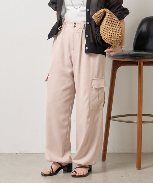 Jena espace merveilleux（ジェナ　エスパスメルヴェイユ）の「トロミパラシュートパンツ（その他パンツ・レディース・チャコールグレー/ベージュ/ミント・FREE）」の18枚目の写真