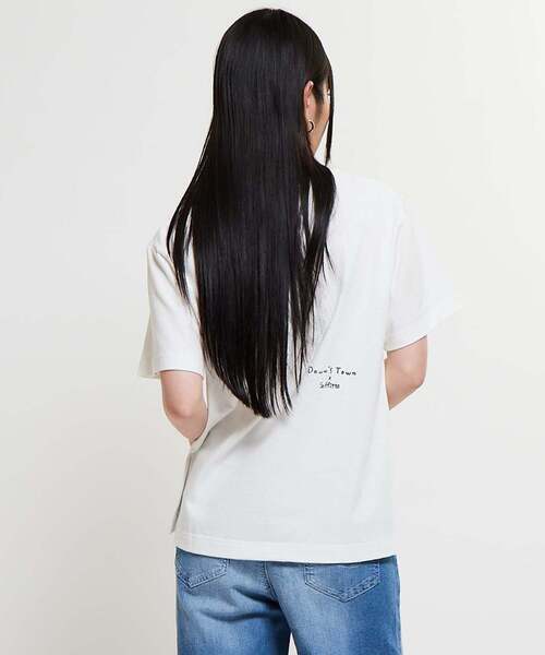 SOFFITTO（ソフィット）の「【Soffitto×Downs Town Project】コラボTシャツ（Tシャツ/カットソー・レディース・グレー/オフホワイト・FREE）」の4枚目の写真