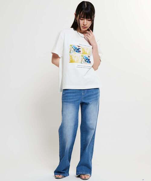 SOFFITTO（ソフィット）の「【Soffitto×Downs Town Project】コラボTシャツ（Tシャツ/カットソー・レディース・グレー/オフホワイト・FREE）」の6枚目の写真
