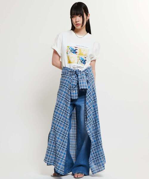 SOFFITTO（ソフィット）の「【Soffitto×Downs Town Project】コラボTシャツ（Tシャツ/カットソー・レディース・グレー/オフホワイト・FREE）」の7枚目の写真