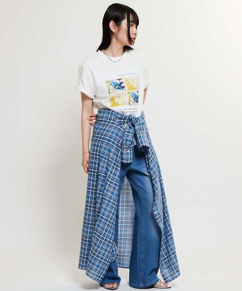 SOFFITTO（ソフィット）の「【Soffitto×Downs Town Project】コラボTシャツ（Tシャツ/カットソー・レディース・グレー/オフホワイト・FREE）」の15枚目の写真