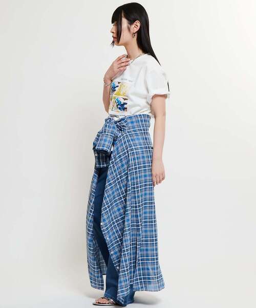 SOFFITTO（ソフィット）の「【Soffitto×Downs Town Project】コラボTシャツ（Tシャツ/カットソー・レディース・グレー/オフホワイト・FREE）」の16枚目の写真