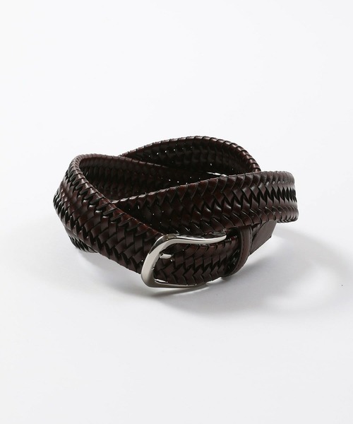 MEN'S BIGI（メンズビギ）の「【DOMODOSSOLA】レザーメッシュプレーンベルト（ベルト・メンズ・ネイビー/ブラウン/ブラック・03/02）」の3枚目の写真