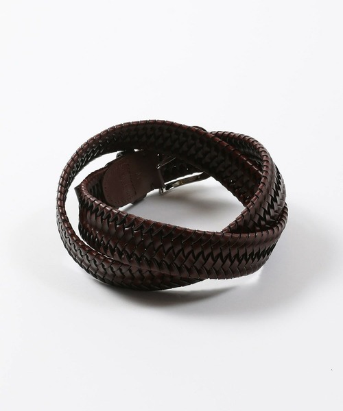 MEN'S BIGI（メンズビギ）の「【DOMODOSSOLA】レザーメッシュプレーンベルト（ベルト・メンズ・ネイビー/ブラウン/ブラック・03/02）」の5枚目の写真