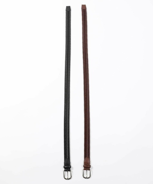 MEN'S BIGI（メンズビギ）の「【DOMODOSSOLA】レザーメッシュプレーンベルト（ベルト・メンズ・ネイビー/ブラウン/ブラック・03/02）」の12枚目の写真