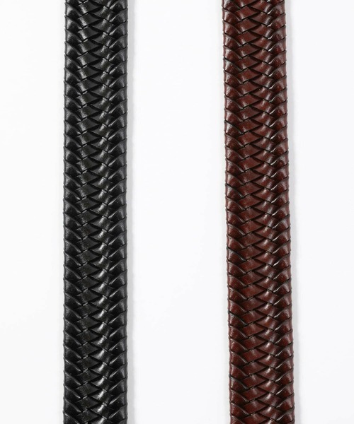 MEN'S BIGI（メンズビギ）の「【DOMODOSSOLA】レザーメッシュプレーンベルト（ベルト・メンズ・ネイビー/ブラウン/ブラック・03/02）」の15枚目の写真