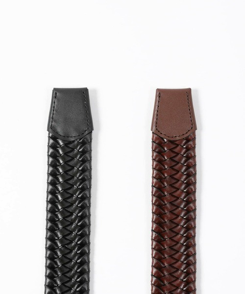 MEN'S BIGI（メンズビギ）の「【DOMODOSSOLA】レザーメッシュプレーンベルト（ベルト・メンズ・ネイビー/ブラウン/ブラック・03/02）」の16枚目の写真