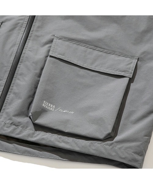 Kinetics(キネティクス)の「FLATLUX Sierra Designs x FLATLUX - Fabric Jacket (フラットラックス シエラデザイン x フラットラックス - ファブリック ジャケット)(マウンテンパーカー・メンズ・グレー・MEDIUM/X-LARGE)」の6枚目の写真