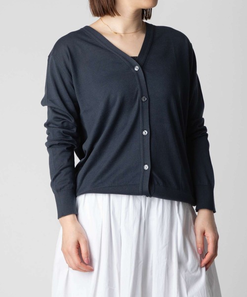 JOHN SMEDLEY(ジョン スメドレー) レディース 30G 長袖 Vネックカーディガン【MODERN FIT】 YASMIN 楽天市場】JOHN SMEDLEY ジョンスメドレー カーディガン YASMIN