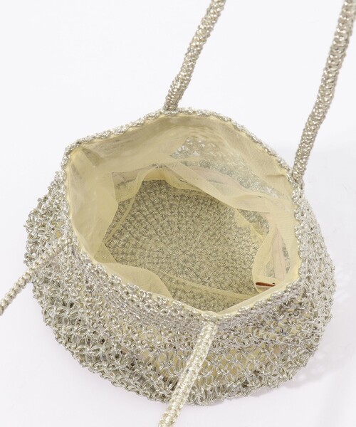 TOMORROWLAND （トゥモローランド）の「TOMORROWLAND LUREX MINI バッグ（ハンドバッグ・レディース・シルバー・FREE）」の3枚目の写真