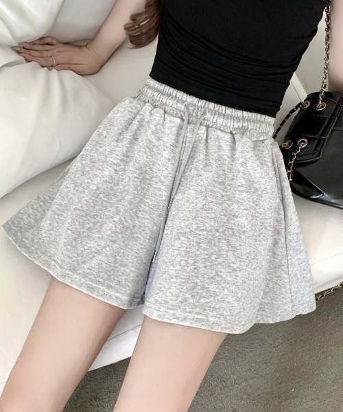 Teem Store(チームストア)の「スウェットフレアショートパンツ(スウェットパンツ・レディース・アイボリー/ブラック/グレー・S/M)」の6枚目の写真