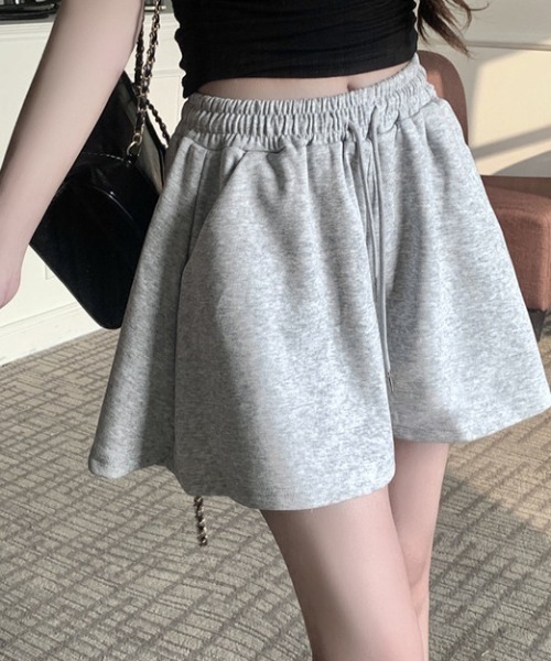 Teem Store(チームストア)の「スウェットフレアショートパンツ(スウェットパンツ・レディース・アイボリー/ブラック/グレー・S/M)」の18枚目の写真