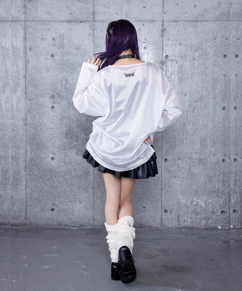 ハートクロス羽プリントロングTシャツ　アミリージュ　Amilige ハートクロス羽プリントロングTシャツ– A AM STUDIO