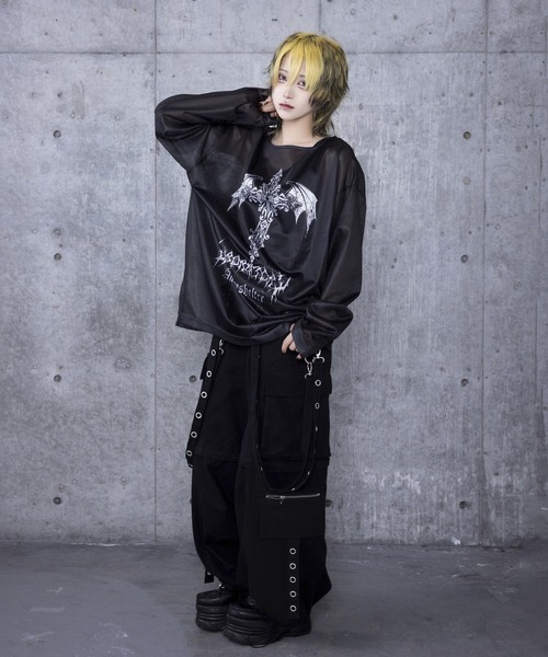 DimMoire ディムモアール　ロゴロンT Tシャツ　　地雷系 DimMoire ディムモアール ロゴロンT Tシャツ 地雷系