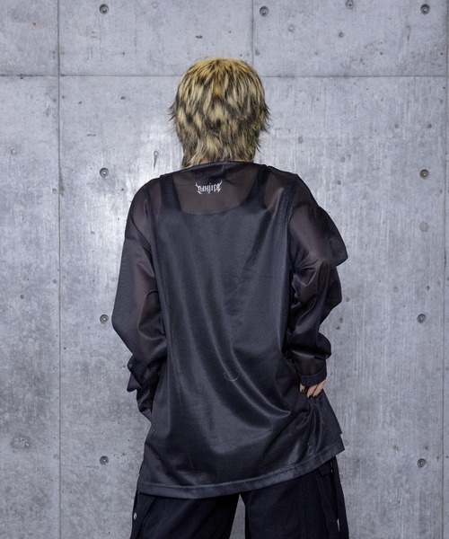 Amilige（アミリージュ）の「コウモリクロスプリントメッシュロンT（T