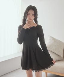 fiocco lace mini dress/フィオッコレースミニドレス