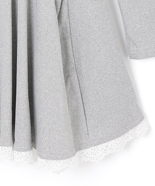 M DOLLY（エムドリー）の「fiocco lace mini dress/フィオッコレースミニドレス（ワンピース・レディース・グレー/ブラック・FREE）」の18枚目の写真