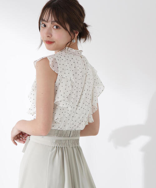 PROPORTION BODY DRESSING（プロポーションボディドレッシング）の「ドット柄ブラウス / 1215210605（シャツ/ブラウス・レディース・ブラック/ホワイト系その他/ブラウン・FREE）」の18枚目の写真