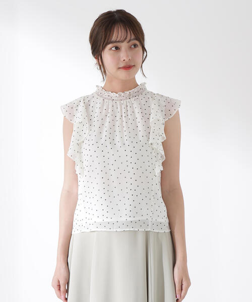 PROPORTION BODY DRESSING（プロポーションボディドレッシング）の「ドット柄ブラウス / 1215210605（シャツ/ブラウス・レディース・ブラック/ホワイト系その他/ブラウン・FREE）」の19枚目の写真