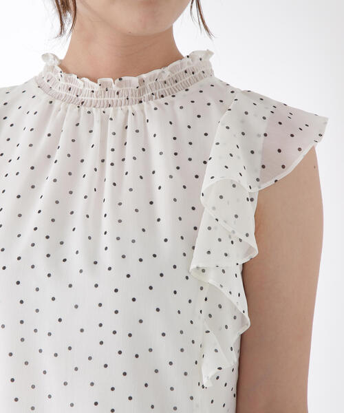 PROPORTION BODY DRESSING（プロポーションボディドレッシング）の「ドット柄ブラウス / 1215210605（シャツ/ブラウス・レディース・ブラック/ホワイト系その他/ブラウン・FREE）」の22枚目の写真