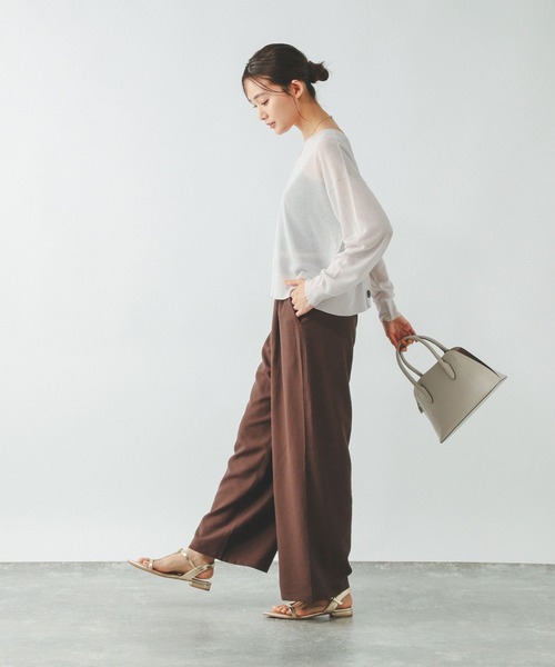 GLOBAL WORK（グローバルワーク）の「シアークルーカーディガン/288084（カーディガン/ボレロ・レディース・ブラック/ライトグレー/レッド・LARGE/MEDIUM）」の13枚目の写真