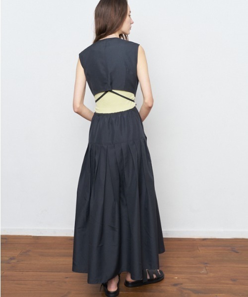 Muel Chic(ミュエルシック)の「Emmet one-piece エメットワンピース(ワンピース・レディース・ベージュ/ネイビー/バーガンディー・FREE)」の19枚目の写真