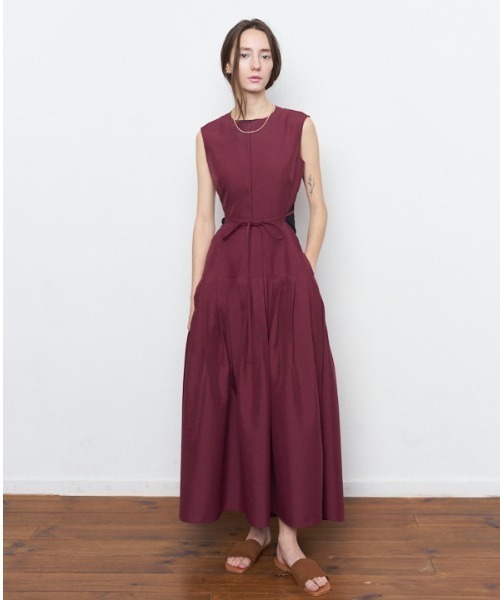 Muel Chic(ミュエルシック)の「Emmet one-piece エメットワンピース(ワンピース・レディース・ベージュ/ネイビー/バーガンディー・FREE)」の14枚目の写真