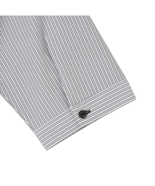TOKYO SHIRTS(トウキョウシャツ)の「【吸水速乾】【COFREX】前立パイピングブラウス 五分袖 レディースデザインシャツ(シャツ/ブラウス・レディース・グレー・M/L/LL/S)」の8枚目の写真
