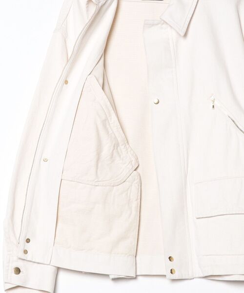 CULLNI（クルニ）の「DOUBLE POCKET ZIP UP JACKET（デニムジャケット・メンズ・ダークインディゴブルー/アイボリー/ブラック・1/2）」の18枚目の写真