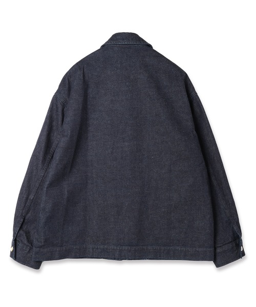 CULLNI（クルニ）の「DOUBLE POCKET ZIP UP JACKET（デニムジャケット・メンズ・ダークインディゴブルー/アイボリー/ブラック・1/2）」の9枚目の写真