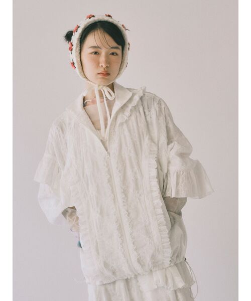 merry jenny（メリージェニー）の「dreamingメッシュtops（Tシャツ/カットソー・レディース・ピンク/グリーン・FREE）」の4枚目の写真