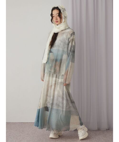 merry jenny（メリージェニー）の「dreamingメッシュtops（Tシャツ/カットソー・レディース・ピンク/グリーン・FREE）」の16枚目の写真