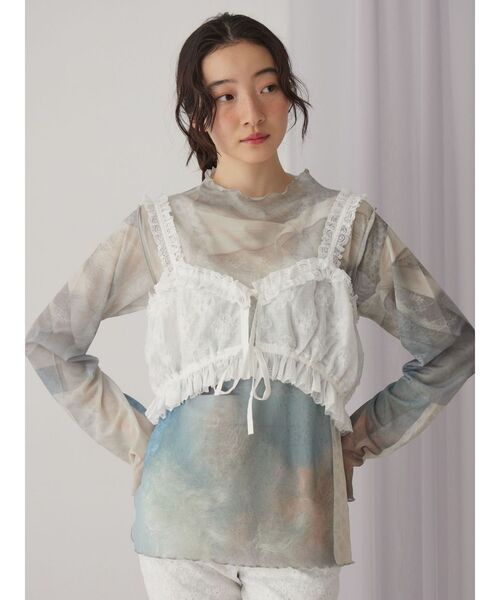 merry jenny（メリージェニー）の「dreamingメッシュtops（Tシャツ/カットソー・レディース・ピンク/グリーン・FREE）」の17枚目の写真