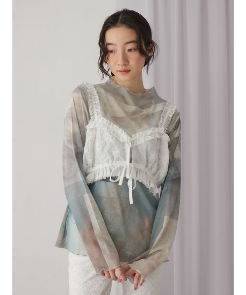 merry jenny（メリージェニー）の「dreamingメッシュtops（Tシャツ/カットソー・レディース・ピンク/グリーン・FREE）」の19枚目の写真